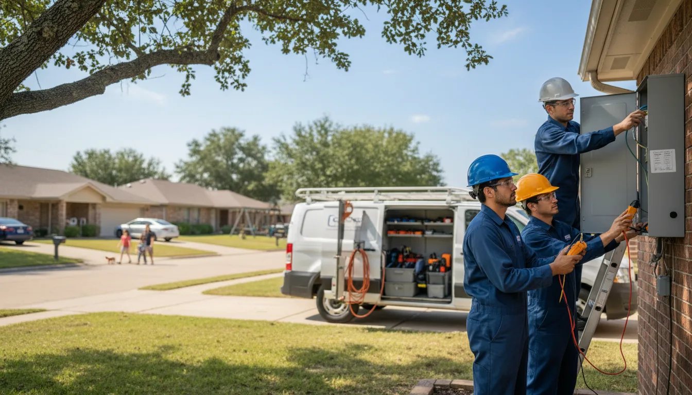 Certified electrician providing emergency electrical services in Coolidge, KS